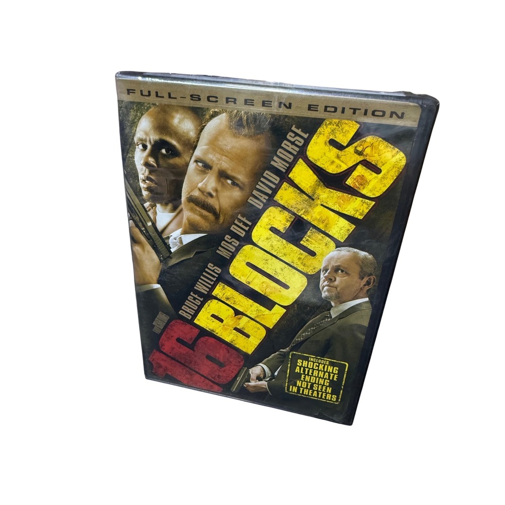 16 Blocks Full Screen Edition DVD Bruce Willis Mos‎ Def David  Action Thriller